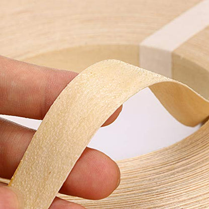 Skelang Birch Wood Veneer Edgebanding Preglued 3/4" x50', Flexible Wood Tape with Hot Melt Adhesive for Shelving, Cabinet, Furniture - size: 3/4" x 50'