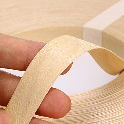 Skelang Birch 3/4" X 250' Roll Wood Veneer Edge Banding Preglued Iron-On with Hot Melt Adhesive Edgebanding Flexible Wood Tape - size: 3/4" x 250'