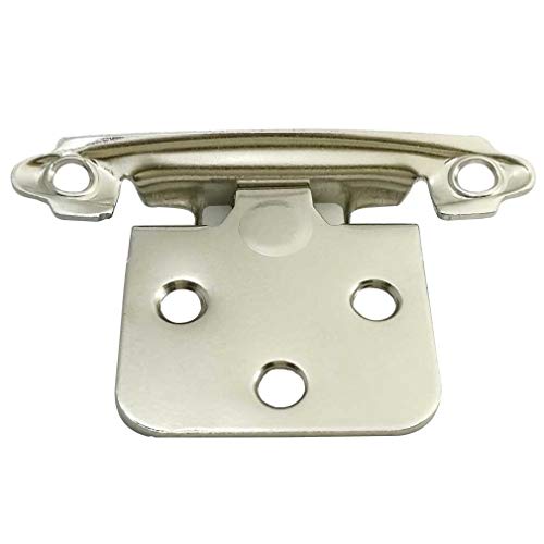 Traditional Cabinet Hinge Variable Overlay 10 Pack Bright Nicke - size: Bright Nickel