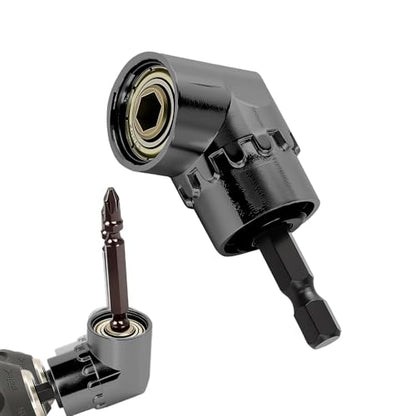 Right Angle Drill Driver, 105 Degree Adapter for Electric Drill, Screwdriver, and DIY Home Projects Black - color: Black