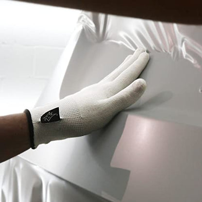 Off-Wrap™ Gloves - Vinyl Wrap Glove Pair - color: White, size: Medium