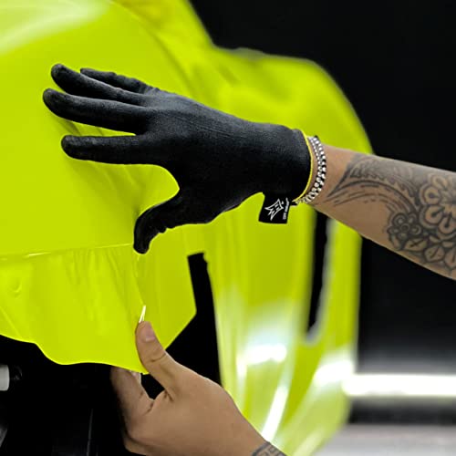 Off-Wrap™ Gloves - Vinyl Wrap Glove Pair - color: Black, size: X-Large