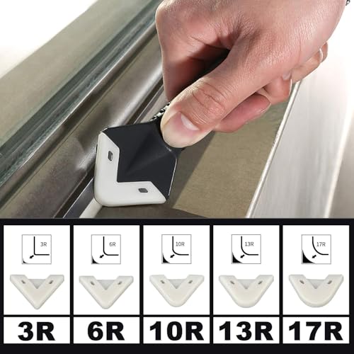 9pcs Silicone Caulking Tool 3 in 1 Stainless Steel Head Scraper Caulk Remover Sealant for Kitchen Bathroom Window - color: 9pcs 3-in-1 scraper