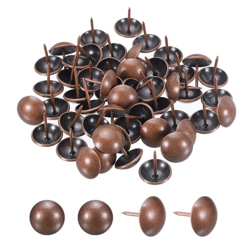 Carbon Steel Upholstery Tacks 3/4" x7/8" 50 Pcs Red Bronze - color: Red Bronze, size: 3/4" x 7/8"