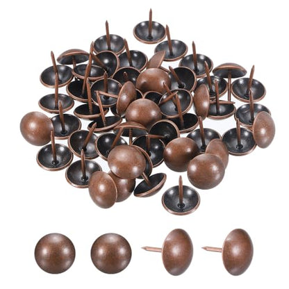 Carbon Steel Upholstery Tacks 3/4" x7/8" 50 Pcs Red Bronze - color: Red Bronze, size: 3/4" x 7/8"