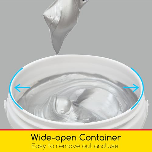 MEEDEN Metallic Silver Acrylic Paint: 1L /33.8oz Silver Paint Gloss Finish - color: Silver, size: 33.8 Fl Oz (Pack of 1)