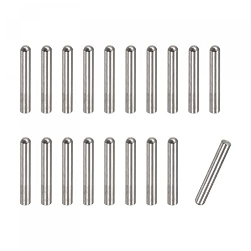 uxcell 3x15mm Dowel Pins, 50pcs 304 Stainless Steel Round Head Flat Chamfered End Dowel Pin Bunk Bed Pins Shelf Pegs Support Shelves Fasten Elements - size: 3x15mm