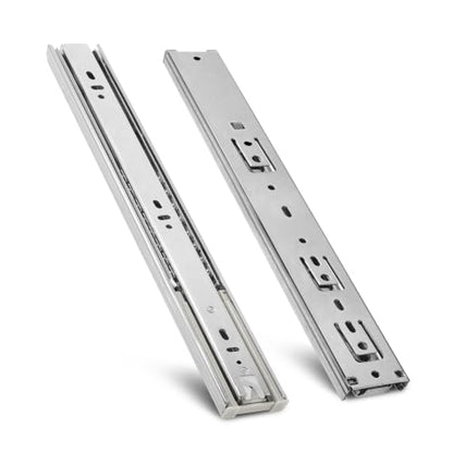 Soft Close Drawer Slides 14 Inch - Silver, 1 Pair (2 Pieces) - color: Silver, size: 14 Inch