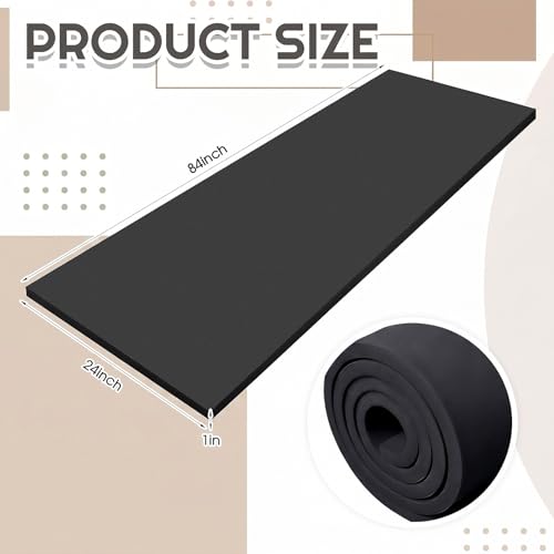 Amylove 1 Pack Upholstery Foam Sheet, 1/2" X 24" X 84",Black - color: Black, size: 1/2" X 24" X 84"