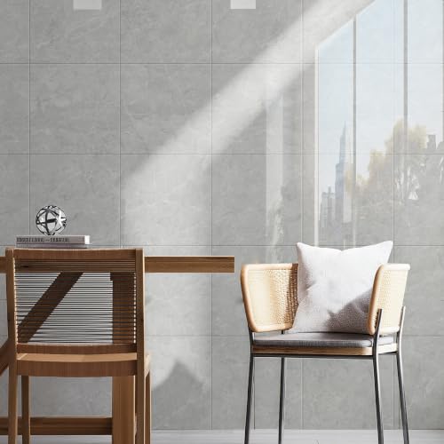Chejiaye Peel and Stick Backsplash Tiles 10-Pack - White Geometric Self-Adhesive PVC Wall Panels, Waterproof Kitchen Backsplash Stick on Tile for Kitchen,Bathroom, Laundry Room Walls,Gray(11.8"x11.8") - color: Gray, size: 11.8" x 11.8" x 10Pack