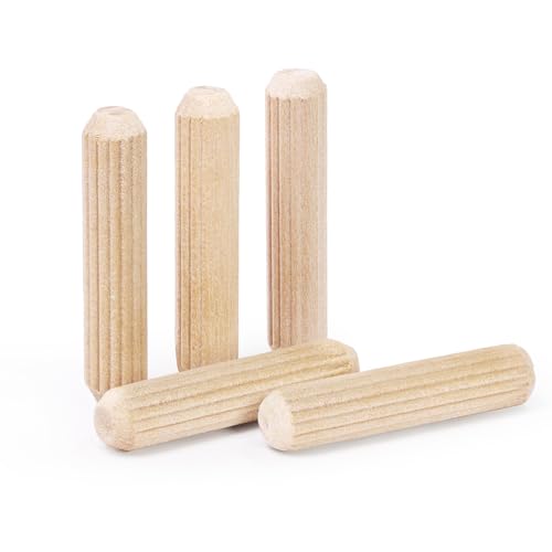 5/16" x 1-1/2" Wooden Dowel Pins - FoDau770 Beech Wood Dowel Rods - 200 Pcs - size: 5/16" x 1-1/2"