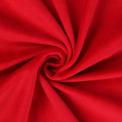 Yurdon Velvet Upholstery Fabric, Red, 1 Yard, 58 inches Wide - color: Red, size: 1 Yard