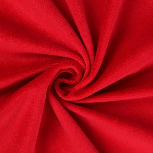 Yurdon Velvet Upholstery Fabric, 58 inches Wide (Red, 2 Yards) - color: Red, size: 2 Yards