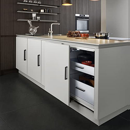 Matte Black 6-1/4 Inch Cabinet Handles, 30 Pack Cabinet Pulls - size: 6-1/4inch(160mm) Hole Center