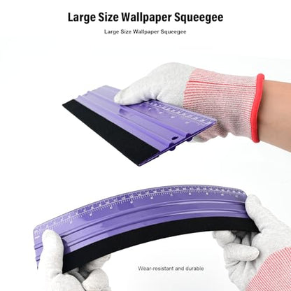 EHDIS Wallpaper Smoothing Tool Kit Wallpaper Smoothing Brush Large Wallpaper Squeegee for Applying Peel and Stick Wallpaper, Vinyl Backsplash Tile,Smoothing Wallcovering