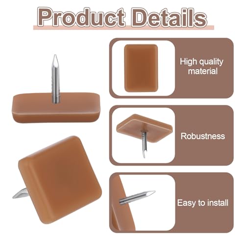 30 Pcs Tack-in Drawer Glides Drawer Slides 17×12mm Tack Glide for Repairing Dressers,Making The Drawers Slide Smoothly and Evenly