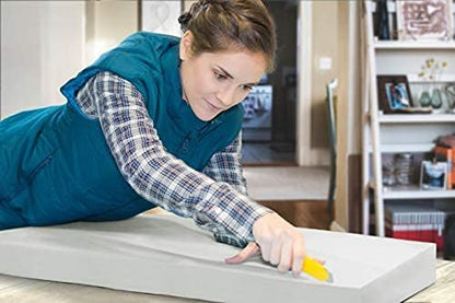 AK Trading CO. Professional 3" Thick, 18" Wide X 72" Long Regular Density Upholstery Foam, White - size: 3" H x 18" W x 72" L