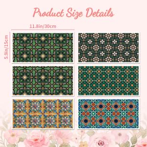 Peacoblue Marrakech Patterns Rub On Transfers for Furniture Craft 6"x12" - style: Marrakech Patterns