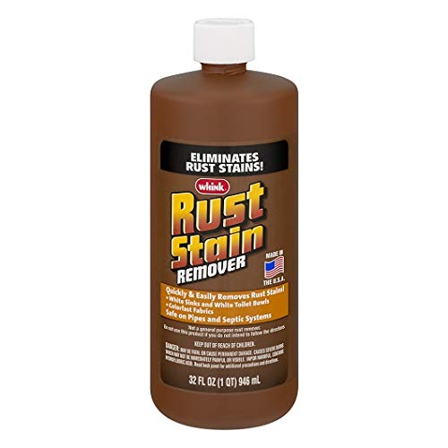 Rust-Oleum Whink Rust Stain Remover | Heavy-Duty Iron Stain Remover for White Toilets & Sinks, Colorfast Fabric & Carpets | 32 oz (Pack of 6) - size: 1 Count (Pack of 5)