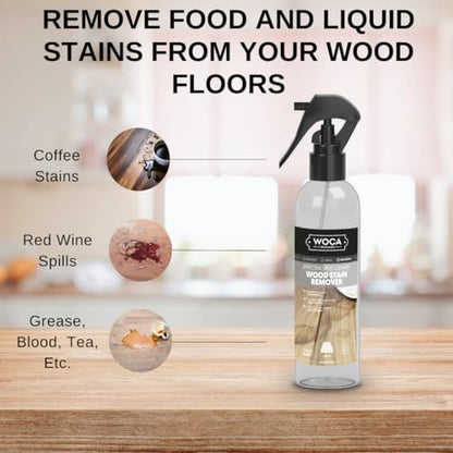 WOCA Wood Stain Remover Spray, Wood Spot Cleaner, 8.5 fl oz (250 ml)