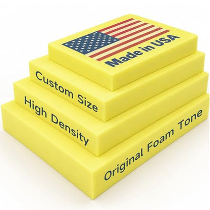 Custom Cut Foam High Density Upholstery Foam Replacement Cushion Pad