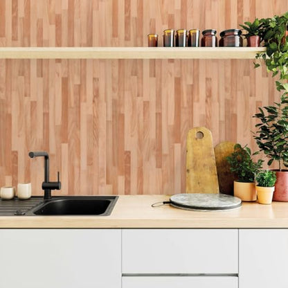Jeweluck Wood Contact Paper Peel and Stick Wallpaper 17.7inch × 118.1inch - color: A Wood, size: 17.7" x 118.1"