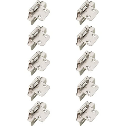 Franklin Brass (10-Count) Self-Closing Cabinet Hinges Semi-Wrap 1/4' Overlay for Cabinet Doors Kitchen/Cabinets/Cupboards/Furniture Satin Nickel H01911K-SN-B (Pack of 10) - size: 1/4" Overlay (Pack of 10)