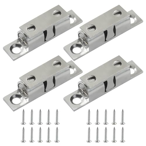 4 Pack Silver Ball Tension Roller Catch Latch, 40x23mm - color: Gold