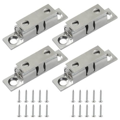 4 Pack Silver Ball Tension Roller Catch Latch, 40x23mm - color: Gold