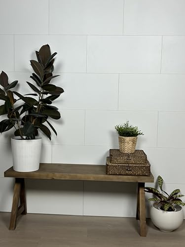 Dumawall+ Waterproof Wall Tile Sample UV Resistant Broken White - color: Broken White, size: Sample: 11.81" x 8"