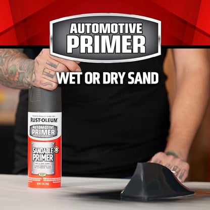 Rust-Oleum 249419 Automotive Sandable Primer Spray, 12 oz, Red - color: Red, size: 12 fl oz (Pack of 1)