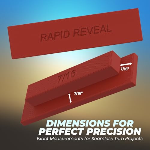 Supply Sons - Rapid Reveal Trim Tool - 7/16" Trim Gauge - Door Reveal Marking Tool - Durable Plastic - Accurate Jamb Marking - Finish Carpentry & Woodworking Tool - Made in The USA (7/16 Inch Spacer) - size: 7/16 Inch