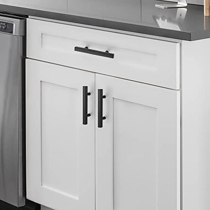 Ravinte Hardware Matte Black Cabinet Handles Drawer Pulls 3 Inch CC 10 Pack - color: Matte Black Square T-Shaped, size: 3" Hole Center