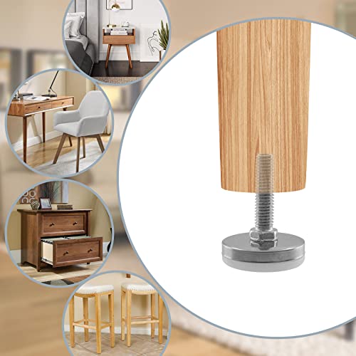 4Pcs M10 Thread Furniture Levelers M10 Table Leveling Feet Adjustable Leveler Feet Screw On Furniture Glide Leveling for Chairs, Table, Cabinets, M10 x 38mm Thread Rod - size: M10 x 38mm, 4Pcs