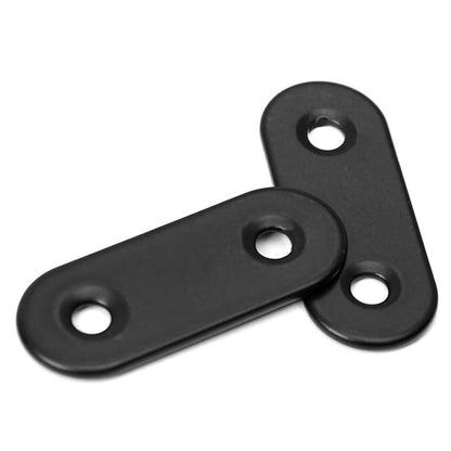 Flat Straight Brace,20Pcs Metal Brackets with 40Pcs Screws - size: 20Pcs-Straight 16mm*36mm/0.63” *1.42”