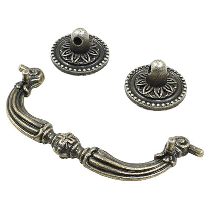 8 Pack 3.5" Hole Center Bail Pull Antique Bronze Drawer Handle - color: Antique Bronze(8 PCS), size: 3.5 Inch