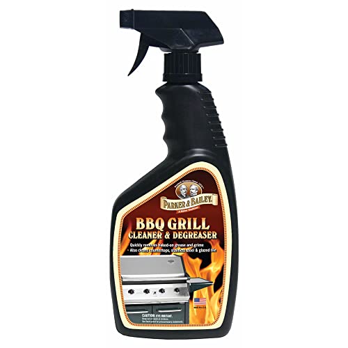 Parker & Bailey Grill Cleaner and Degreaser - BBQ Grill Cleaner Degreaser Cleaner Heavy Duty Countertop Cleaner Stainless Steel Cleaner Glazed Tile Cleaner Cleaning Supplies for Grease and Grime - style: BBQ