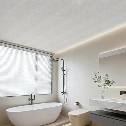 Ceiling Tiles Peel and Stick, 32 Pcs Ceiling Tiles Foam - color: Floral, size: 32 PCS