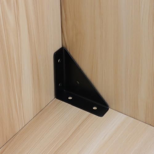 Dnyta 10 Pcs Heavy Duty Triangle Corner Braces Brackets Right Angle Bracket - style: 10pcs