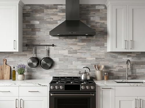 2026 New Upgrade Peel and Stick Backsplash Tile, Peel and Stick 11.34" X 11.57" Wall Tile for Kitchen, Bathroom, Fireplace, Laundry (Light Rustic, 10 Packs) - color: Light Rustic