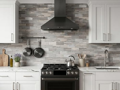 2026 New Upgrade Peel and Stick Backsplash Tile, Peel and Stick 11.34" X 11.57" Wall Tile for Kitchen, Bathroom, Fireplace, Laundry (Light Rustic, 10 Packs) - color: Light Rustic