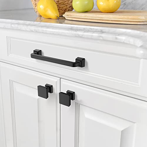 Amerdeco 10 Pack Matte Black Cabinet Knobs 1.2" - color: Matte Black, size: Knob