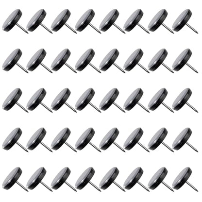 1" Nail on Furniture Sliders Chair Sliders Glides Wooden Furniture Movers Move Your Furniture Easily & Safety - Best Chair Leg Floor Protectors for Hardwood Floors & Carpets