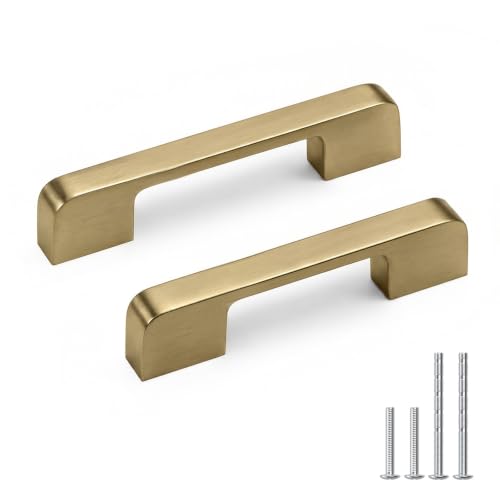 Champagne Bronze Cabinet Pulls 3 Inch Brass Bronze Cabinet Handles - color: Champagne Bronze, size: 3 Inch (76 mm) Hole Centers