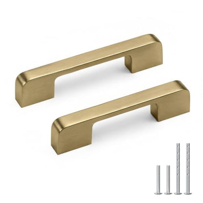 Champagne Bronze Cabinet Pulls 3 Inch Brass Bronze Cabinet Handles - color: Champagne Bronze, size: 3 Inch (76 mm) Hole Centers