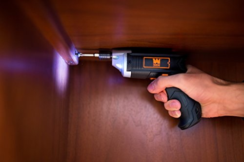 WEN 49103 3.6V Lithium-Ion Cordless Electric Screwdriver with Bits & Belt Holster