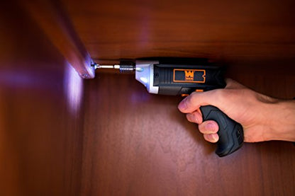 WEN 49103 3.6V Lithium-Ion Cordless Electric Screwdriver with Bits & Belt Holster
