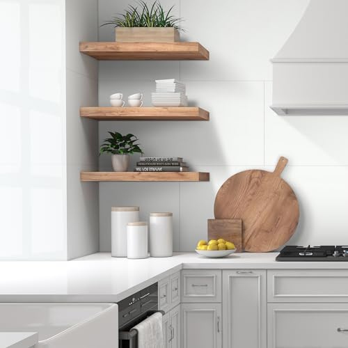 10-Sheet Subway Peel and Stick Backsplash, 12" x 24" Glossy Pure White Acrylic Self Adhesive Waterproof Wall Stickers, Stick on Tiles for Kitchen Bathroom Shower - color: Pure White