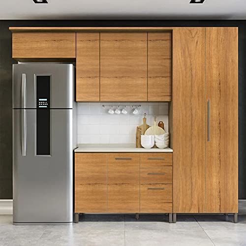 COSNIGHT Wood Grain Contact Paper for cabinets Peel and Stick Wallpaper - color: Brown, size: 15.7" x 590"