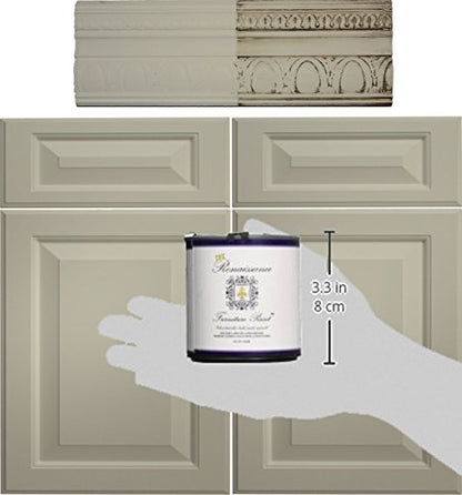 Renaissance Chalk Finish Paint - Old Linen 1 Pint (16oz) - Chalk Furniture & Cabinet Paint - Non Toxic, Eco-Friendly, Superior Coverage - color: Old Linen, size: 16 Fl Oz (Pack of 1)